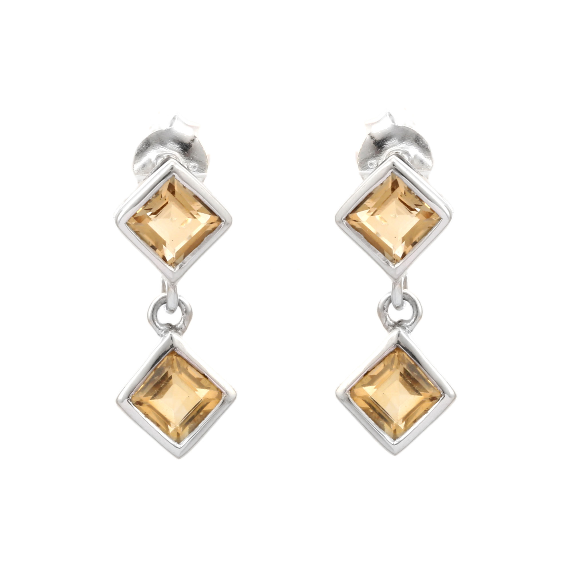 Diamond & hotsell Citrine Oxidised Sterling Silver Earring