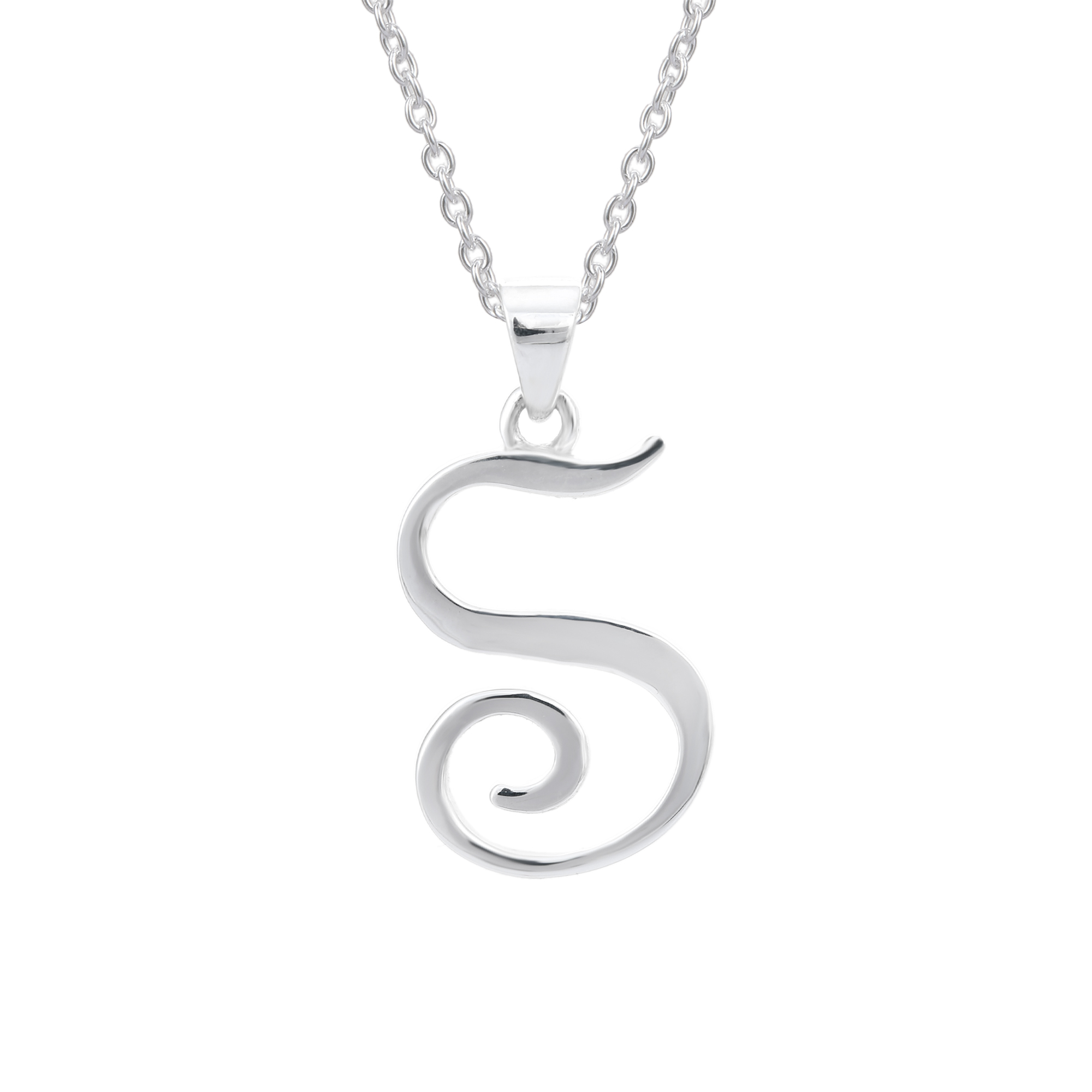 Marcasite and Sterling Silver Initial Pendant Necklace - Silver Letter |  NOVICA