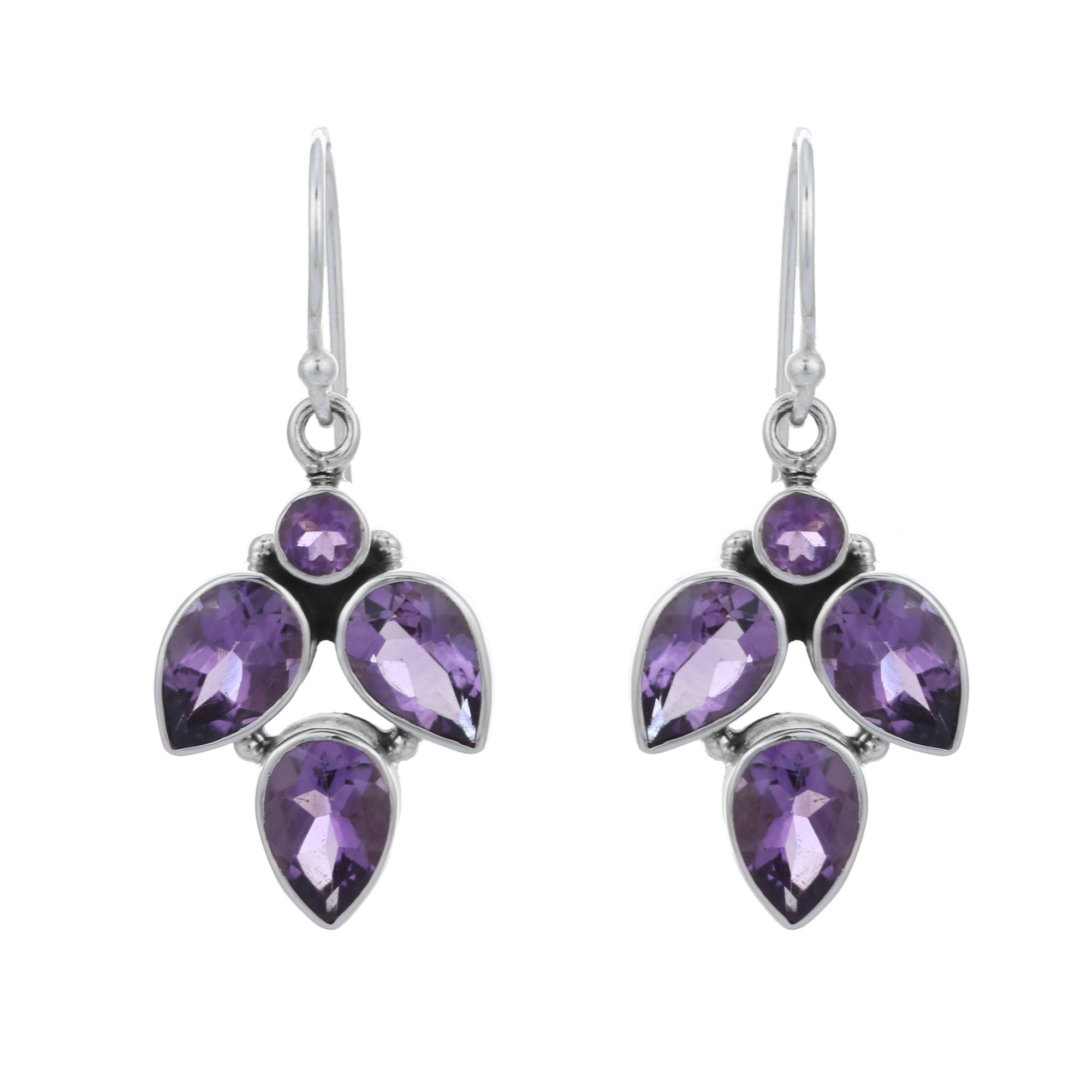 Amethyst hot sale dangle earrings